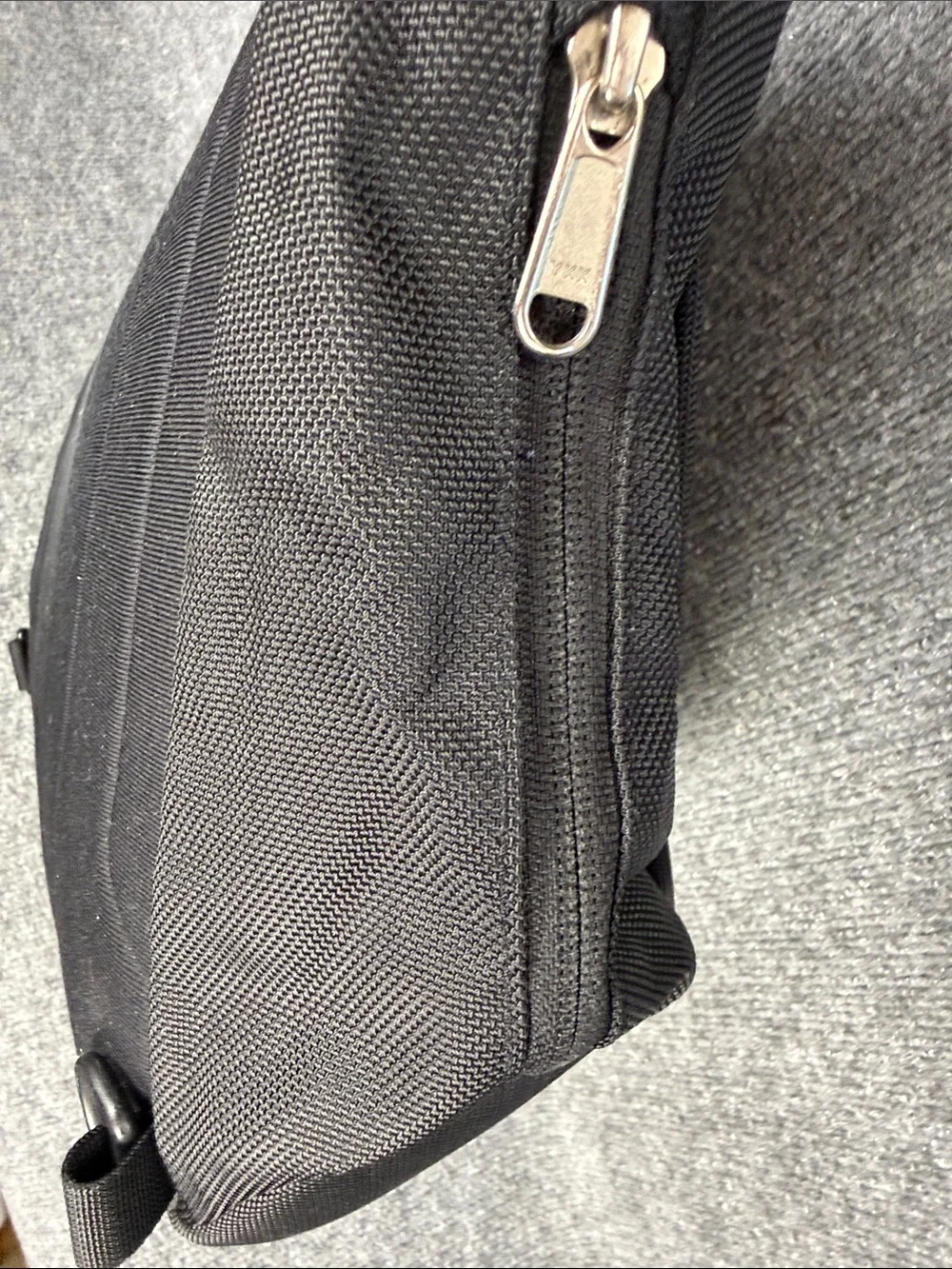 The North Face Black Messenger Bag with Reflective Accent. New!